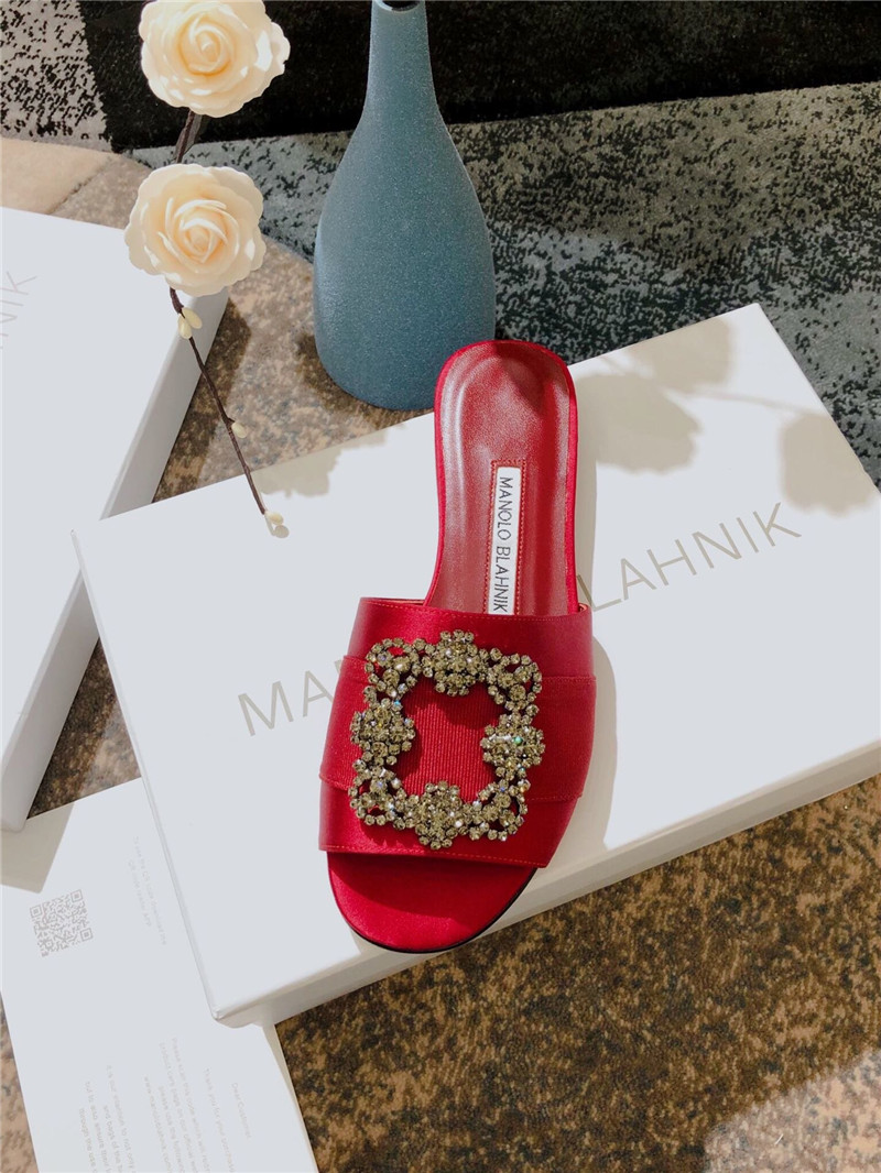 Manolo Blahnik silk slippers - Image 3