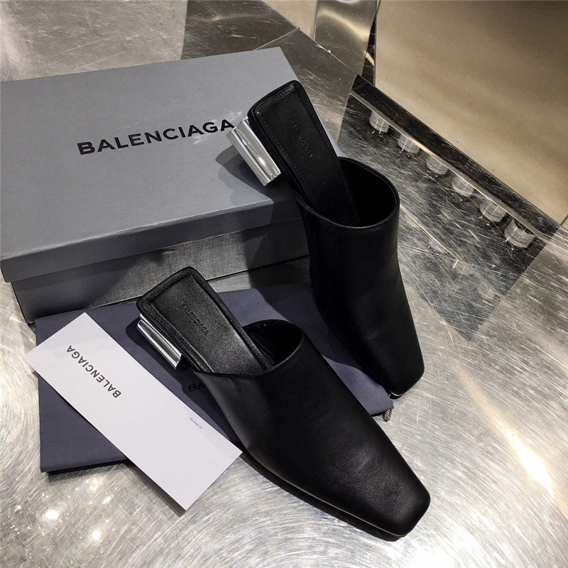 Fake Balenciaga Women’s Mules Black balenciaga shoes women - Image 9