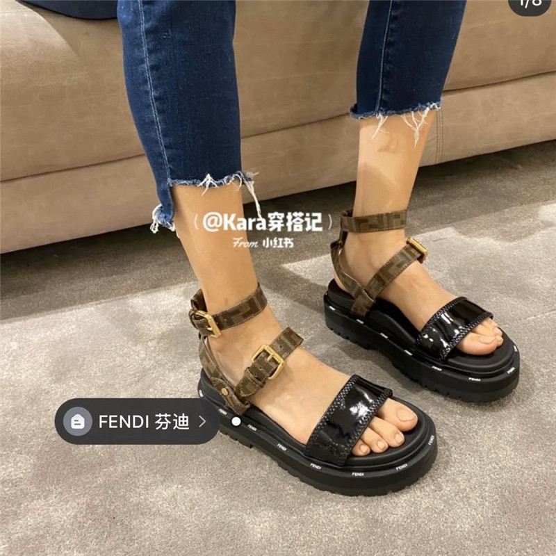 FENDI Platform Sandals - Image 9