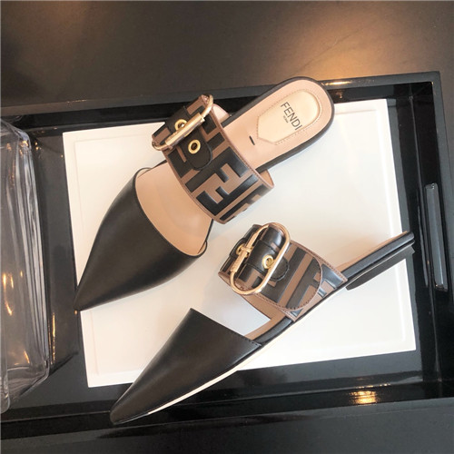 fendi pointed flat slippers - Image 3