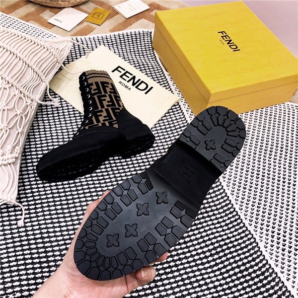 fendi Rockoko FF combat boots replica shoes - Image 4