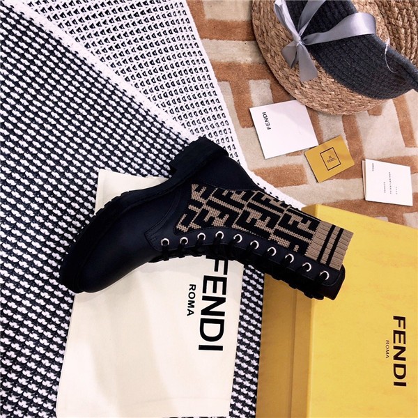 fendi Rockoko FF combat boots replica shoes - Image 5