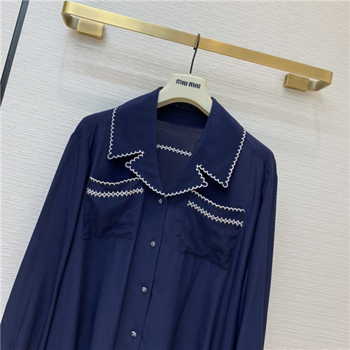 miu miu silk shirt - Image 2