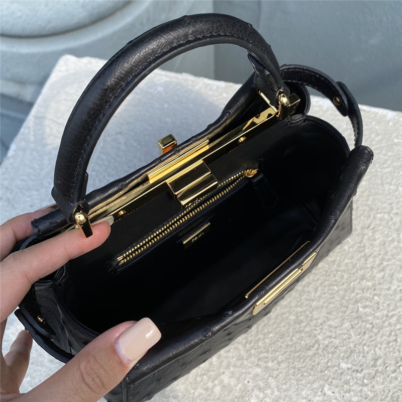 fendi ostrich leather peekaboo bag - Image 4