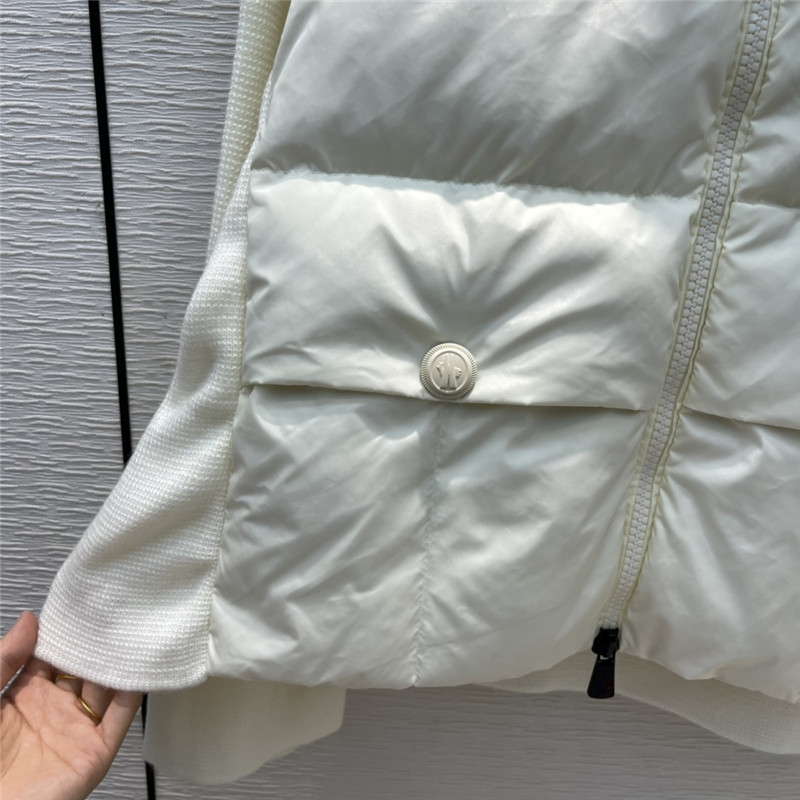 moncler hooded wool knit jacket down - Image 3