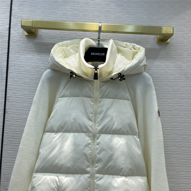 moncler hooded wool knit jacket down - Image 4