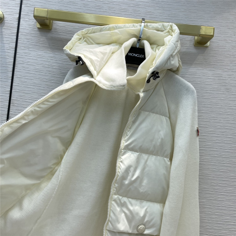 moncler hooded wool knit jacket down - Image 5