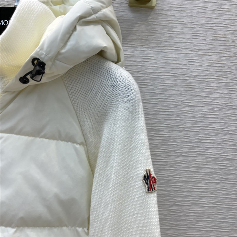moncler hooded wool knit jacket down - Image 7