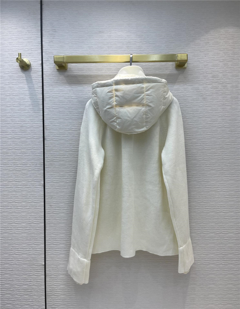 moncler hooded wool knit jacket down - Image 2