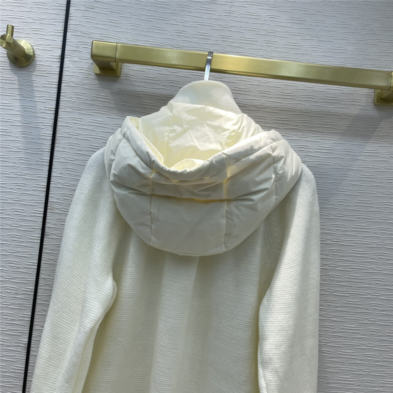 moncler hooded wool knit jacket down - Image 8
