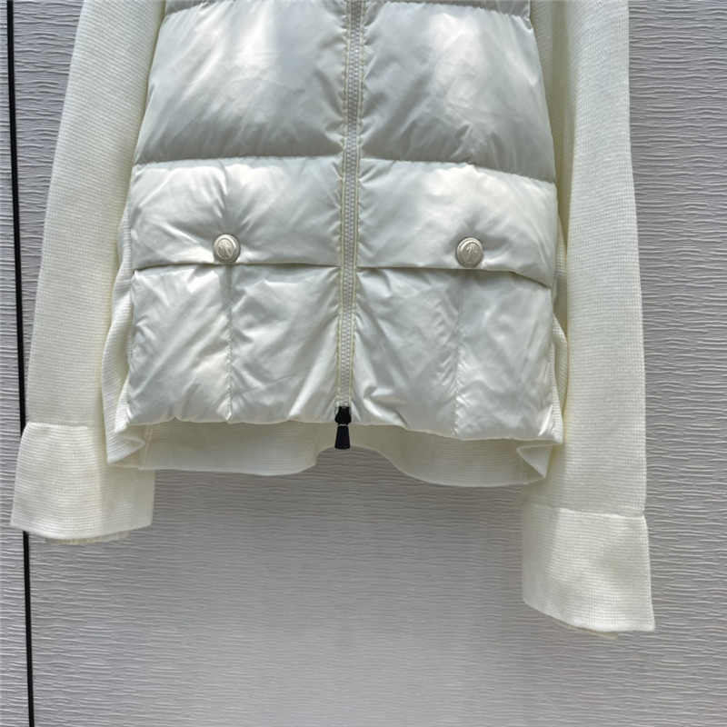 moncler hooded wool knit jacket down - Image 9