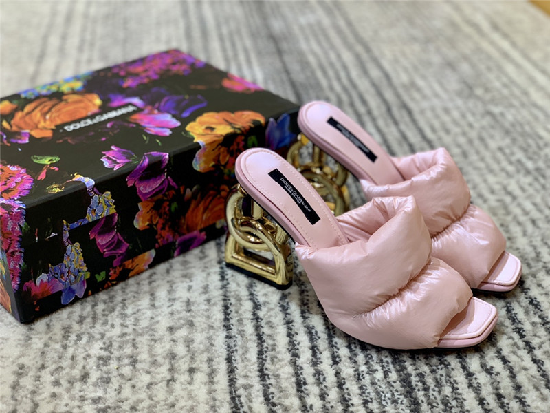 dolce & gabbana d&g down letter drag sandals - Image 6