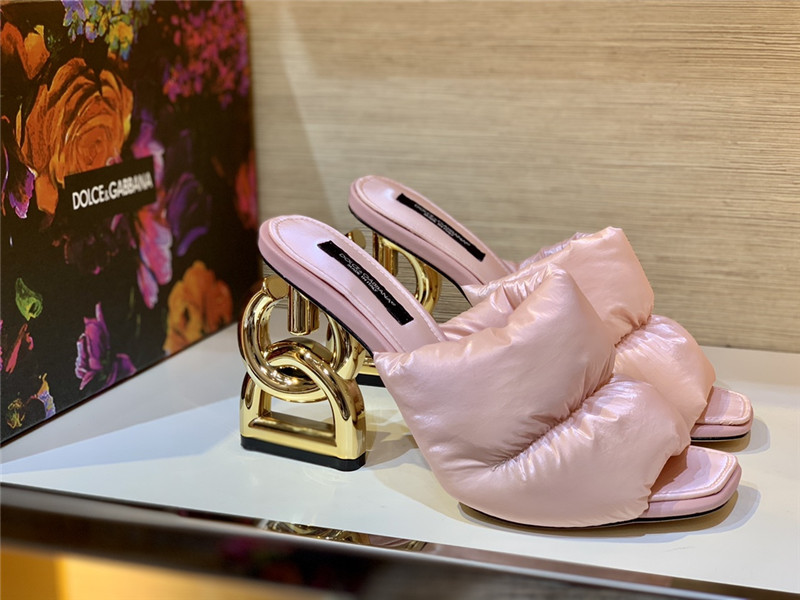 dolce & gabbana d&g down letter drag sandals - Image 2