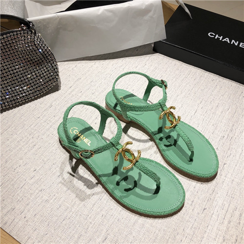 chanel flat sandals