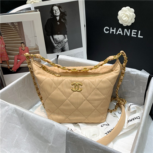 chanel sheepskin hobo bag