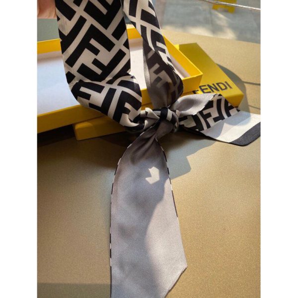 Fendi FF Jacquard Silk Scarf