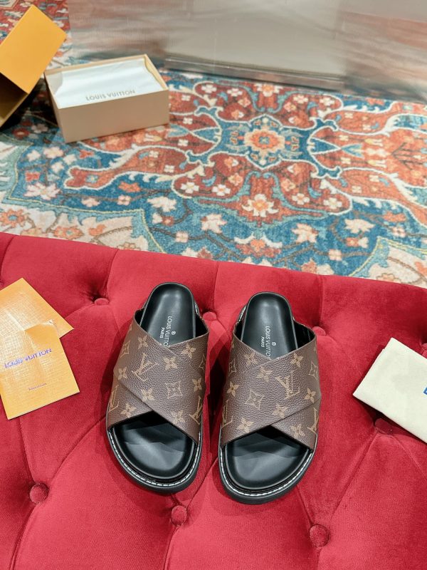 Louis Vuitton's new flat slippers are classic and chic and versatile A