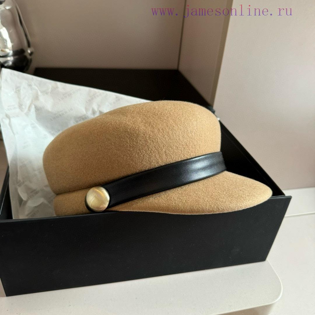 GucciGucci2024 Autumn/Winter New Wool Military Hat, 100% Wool ? Fabric head circumference 57cp0xl6ud - Image 2