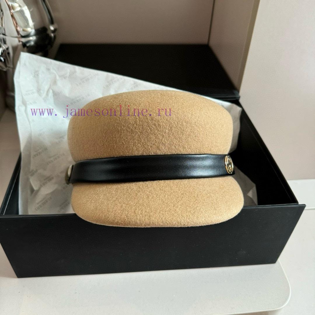 GucciGucci2024 Autumn/Winter New Wool Military Hat, 100% Wool ? Fabric head circumference 57cp0xl6ud - Image 3