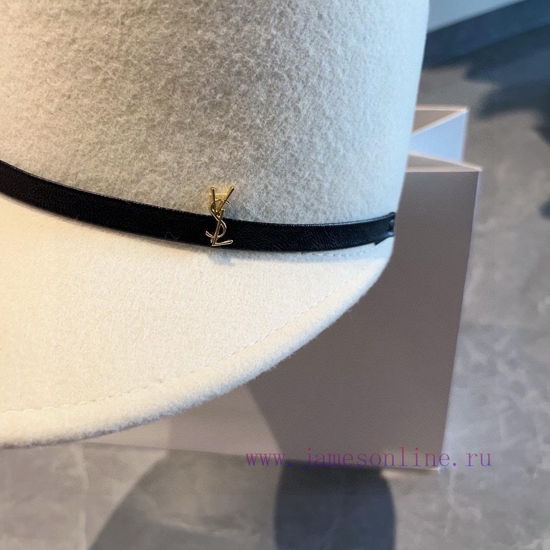 YSL Saint Laurent woolen military hat, autumn and winter duck tongue knight hat, made of 1006tt7r3z0 - Image 6