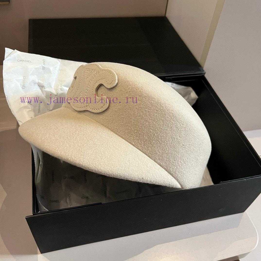 Celine's new wool ducktongue military hat, new style, runway style woolen hat, head circumfer42lanbq - Image 7