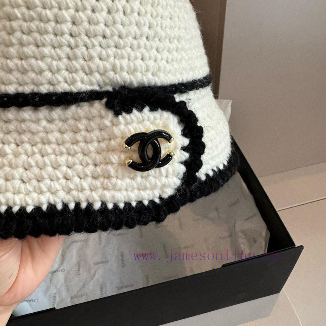 Chanel Knitted Fisherman's Hat, Hand Hook Knitted Hatu0zqg51l - Image 6