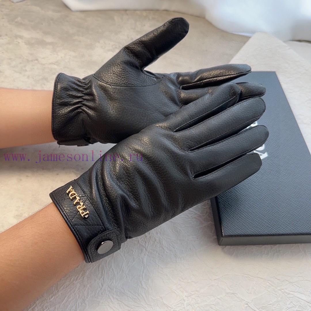 Prada's new sheepskin gloves, fashionable gloves, warm interior for autumn and winter, class6kpi4bpp - Image 2