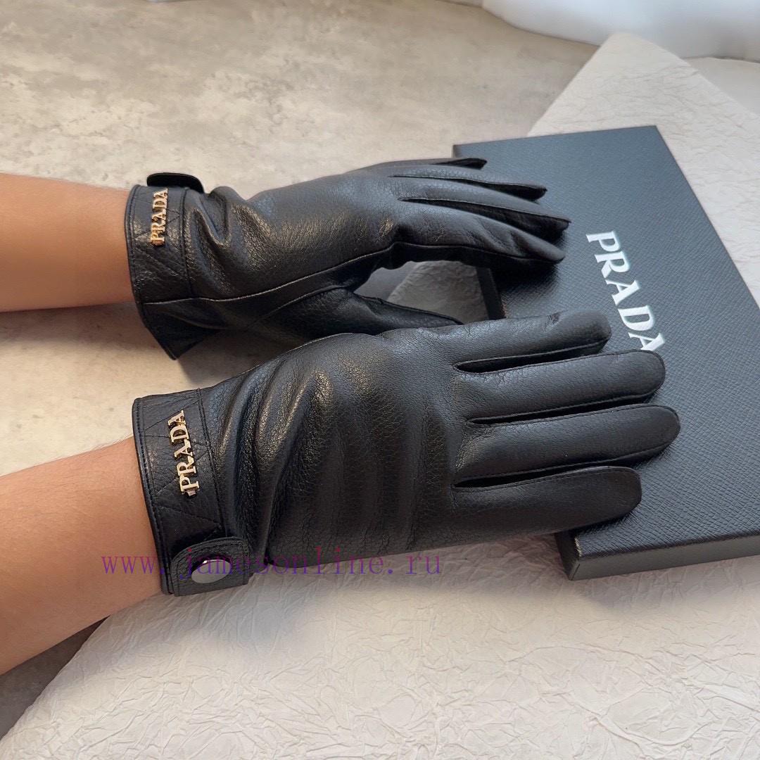 Prada's new sheepskin gloves, fashionable gloves, warm interior for autumn and winter, class6kpi4bpp - Image 3