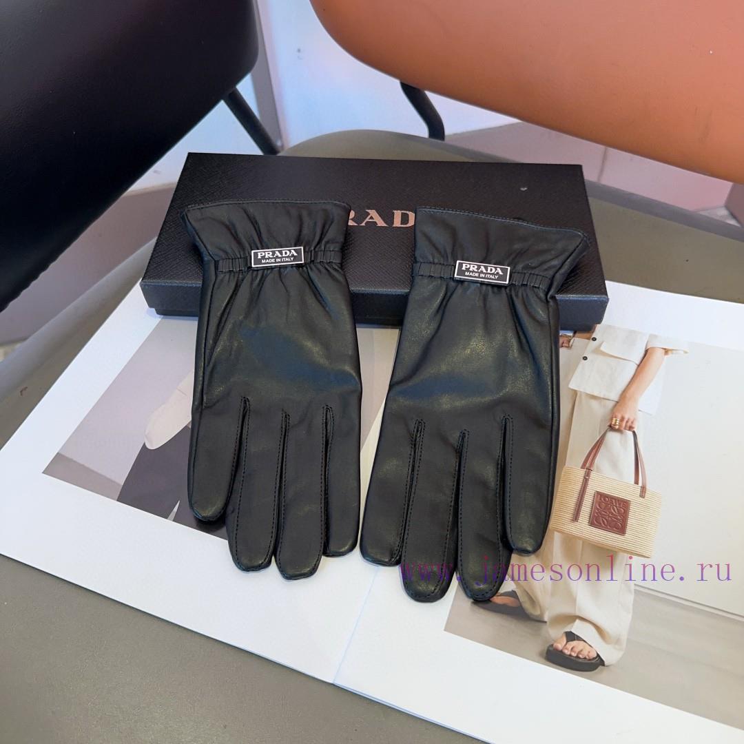 Gucci gloves, fashionable gloves, warm autumn and winter with velvet lining, classic and simt80jb7xc - Image 4