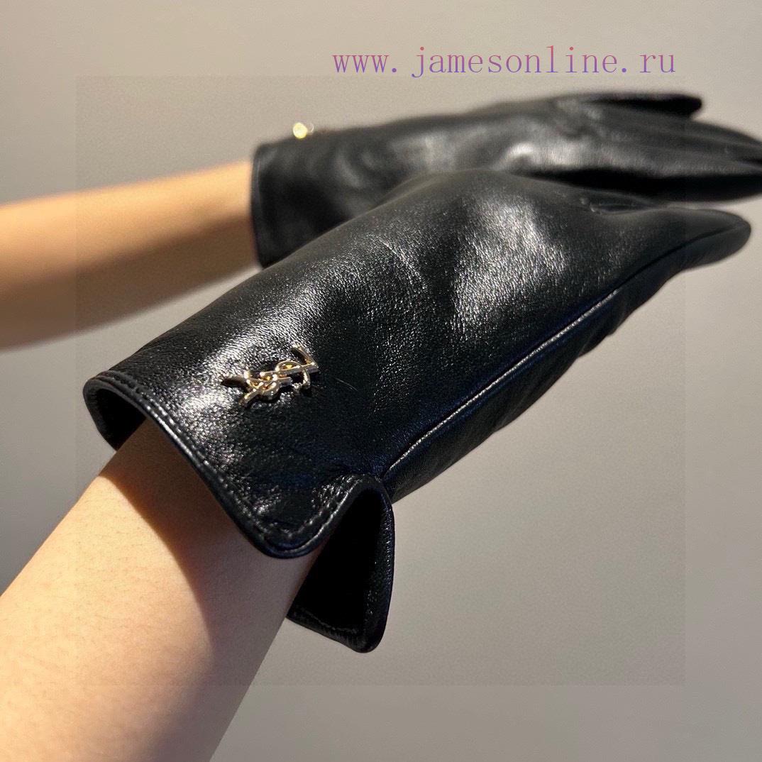 2023 new model debut ‼ Saint Laurent YLS Touchscreen Women's Gloves Official Website Synchrosa99r7ad - Image 4