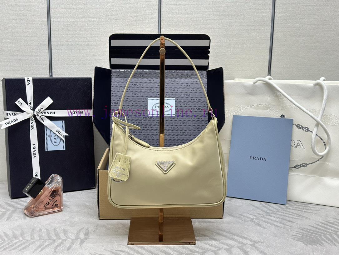 Paired version full package, customized), Prada's latest popular leather shoulder strap whitnrm5mdsm - Image 2