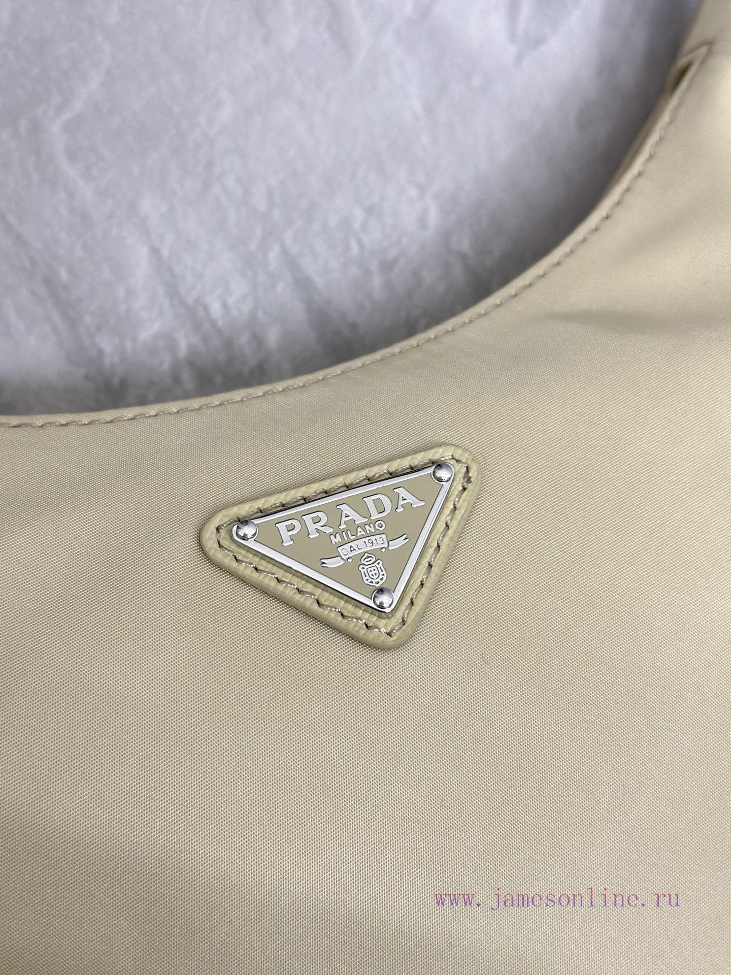 Paired version full package, customized), Prada's latest popular leather shoulder strap whitnrm5mdsm - Image 7