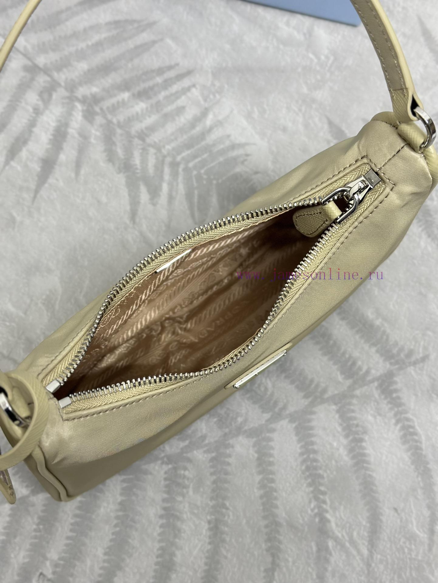 Paired version full package, customized), Prada's latest popular leather shoulder strap whitnrm5mdsm - Image 9