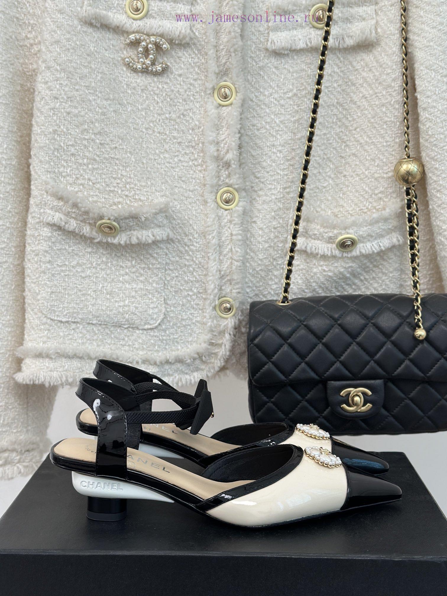Chanel | Chanel 24C New Product ClassicDouble C Clover Pearl Sandals and Slippers SeriesThe 2h08aeh5 - Image 2