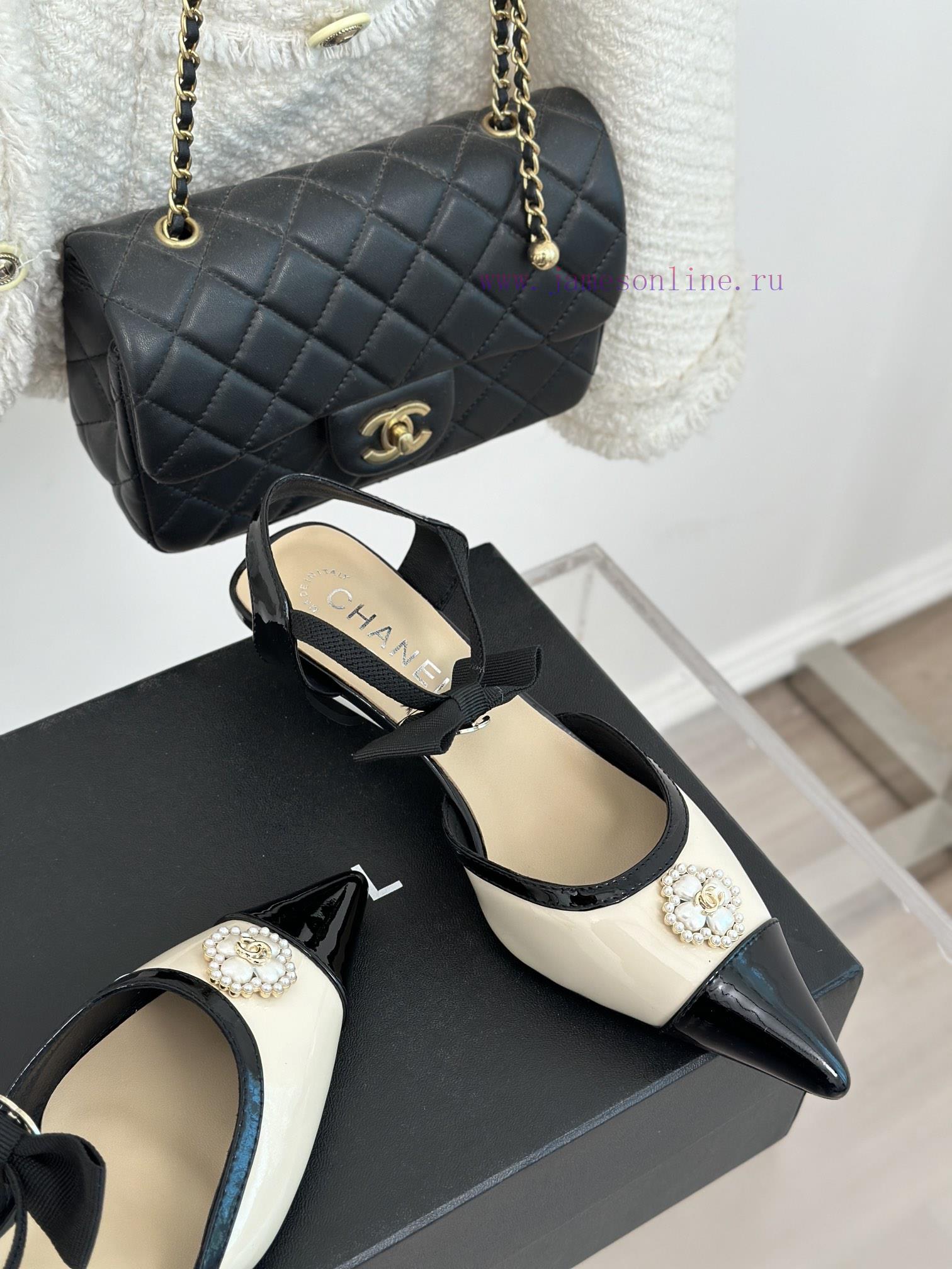 Chanel | Chanel 24C New Product ClassicDouble C Clover Pearl Sandals and Slippers SeriesThe 2h08aeh5 - Image 6