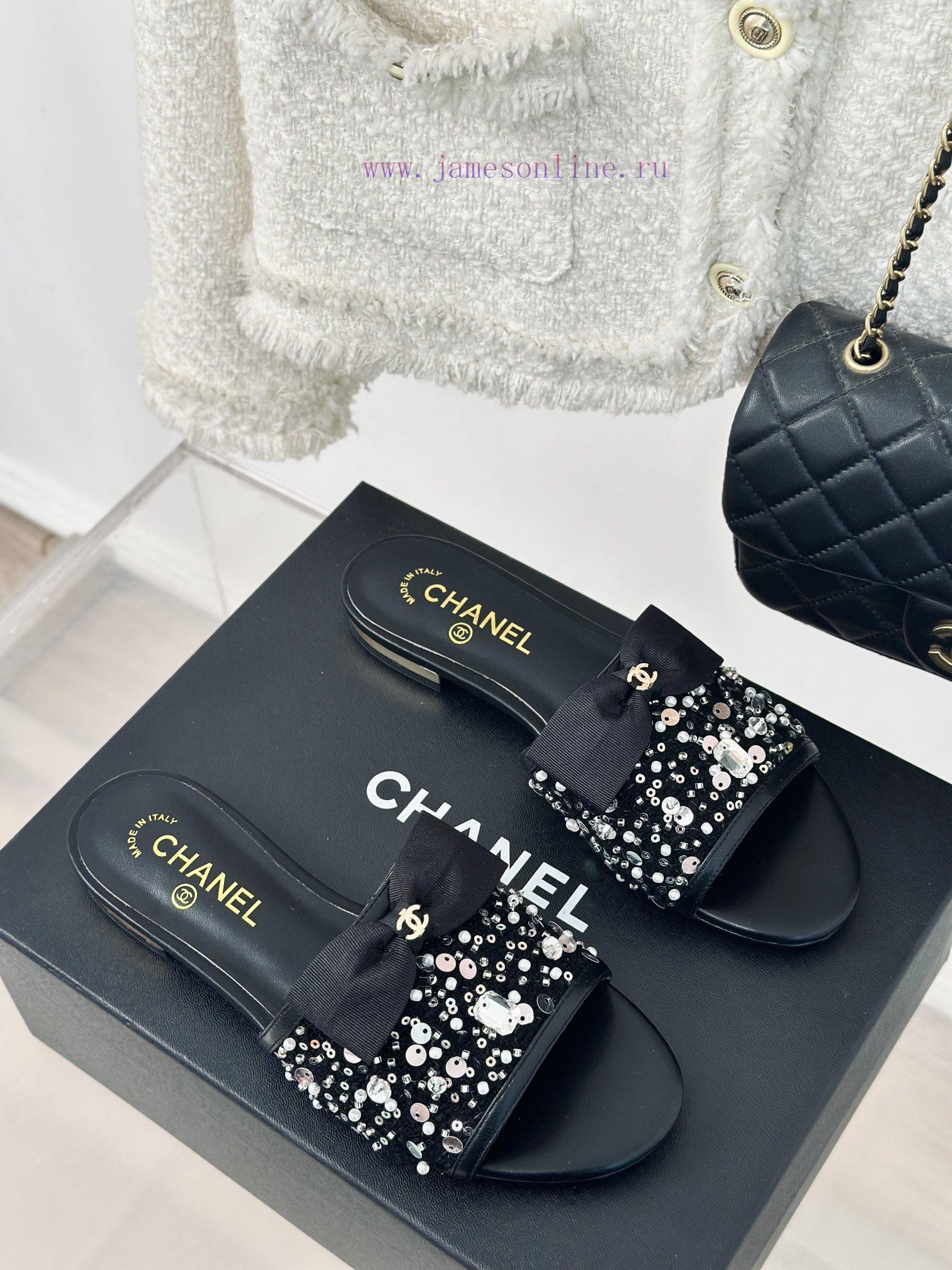 Chanel | Chanel 24P New ButterflyCrystal slippersBulling, sparkling, sweet and royal~Is the 4ndhiwfe - Image 4