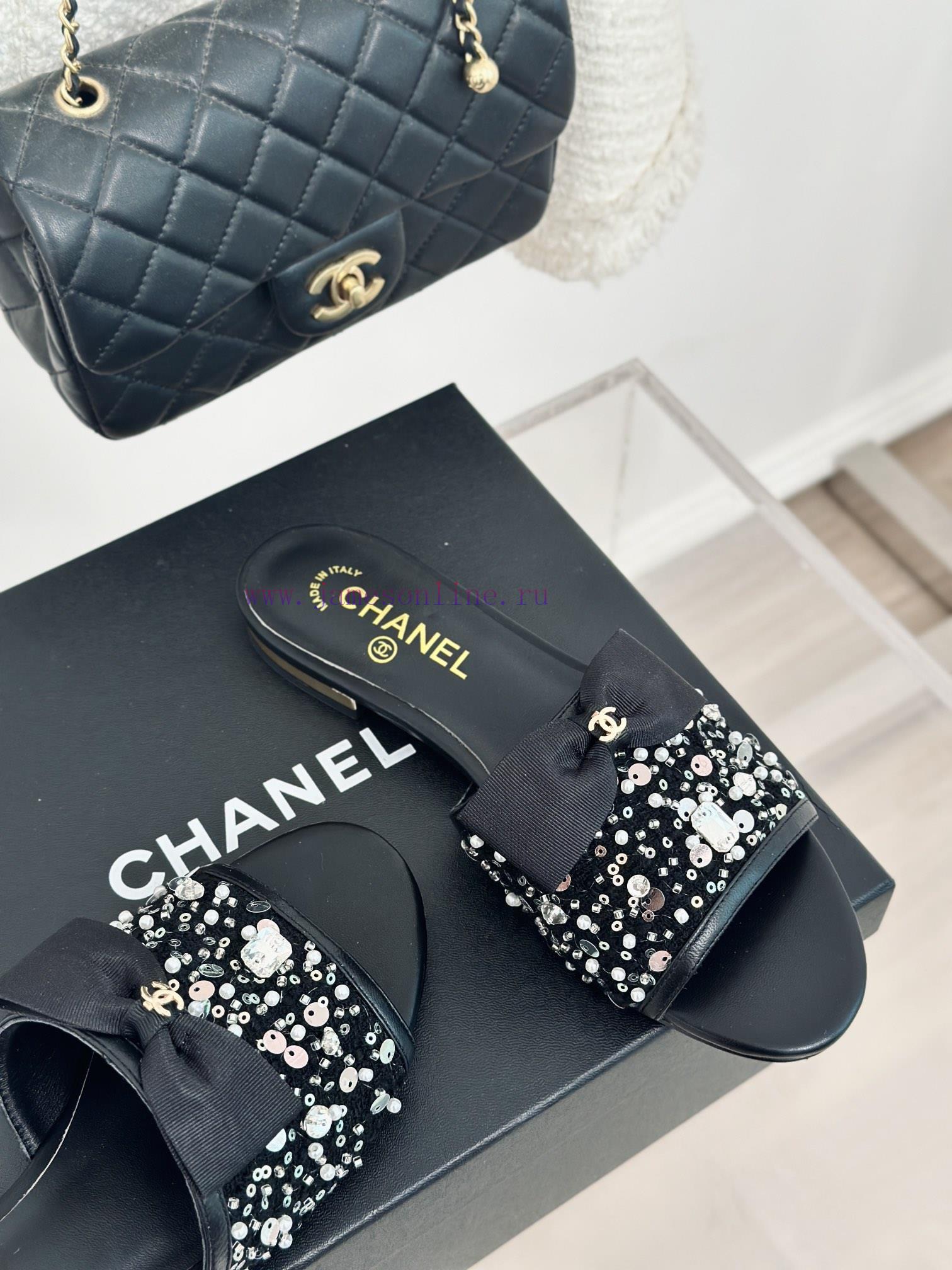 Chanel | Chanel 24P New ButterflyCrystal slippersBulling, sparkling, sweet and royal~Is the 4ndhiwfe - Image 6