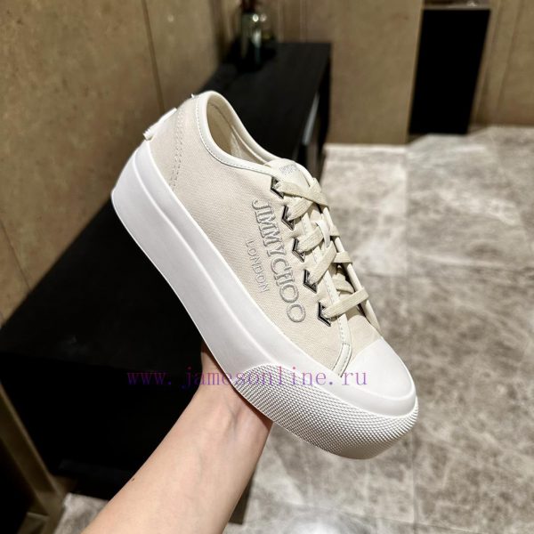 Jimmy CHOO will be released in 2024, featuring canvas casual white shoes with the latest cravlsp9hqx