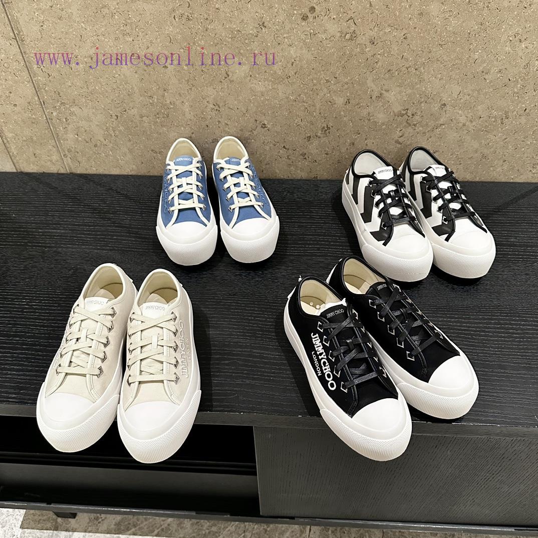 Jimmy CHOO will be released in 2024, featuring canvas casual white shoes with the latest cravlsp9hqx - Image 10