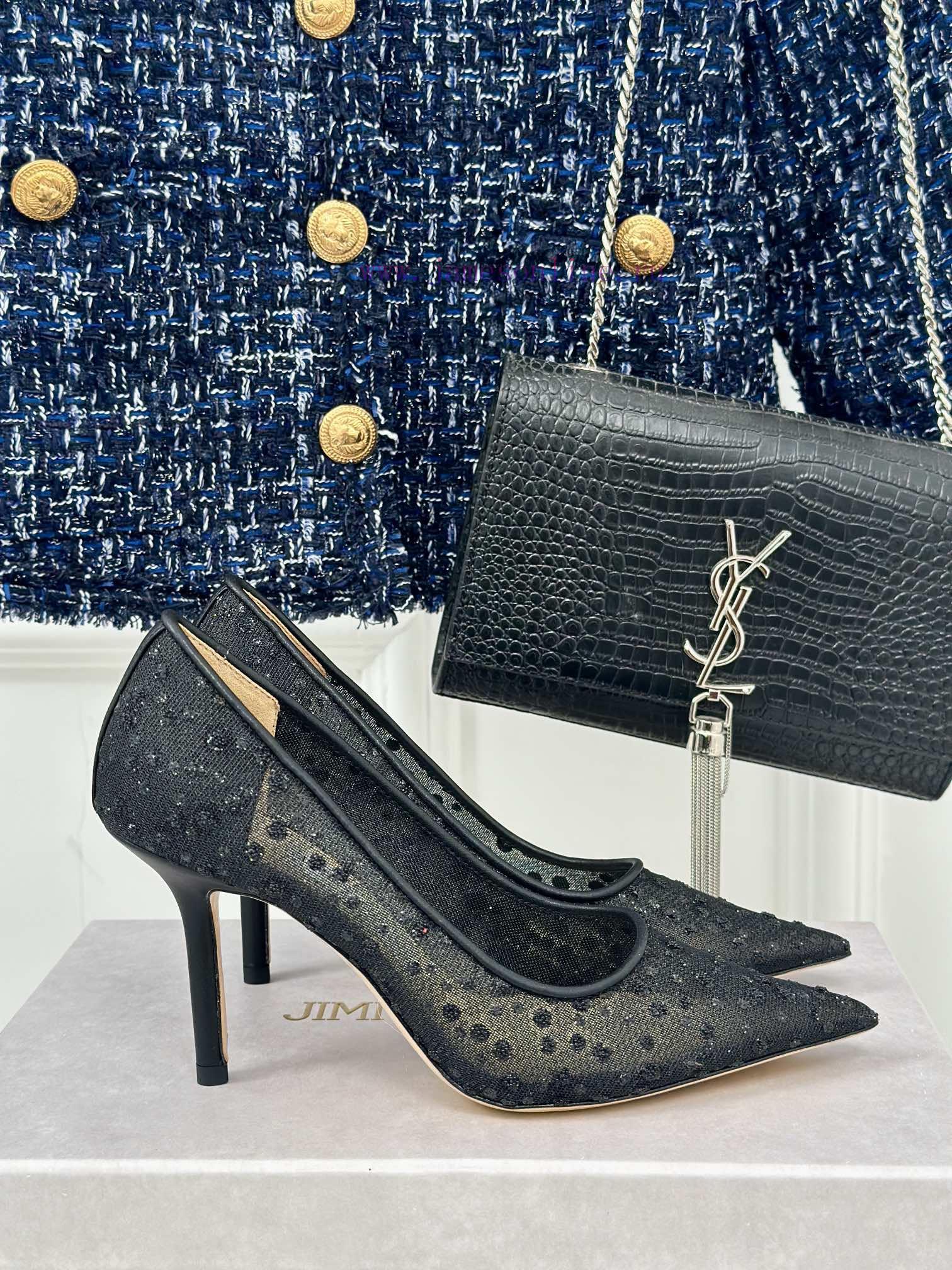 Jimmy Choo | Jimmy Zhou Classic LOVE Mesh Series High HeelsJC's shoes are well-known for thes0cpxtw9 - Image 2