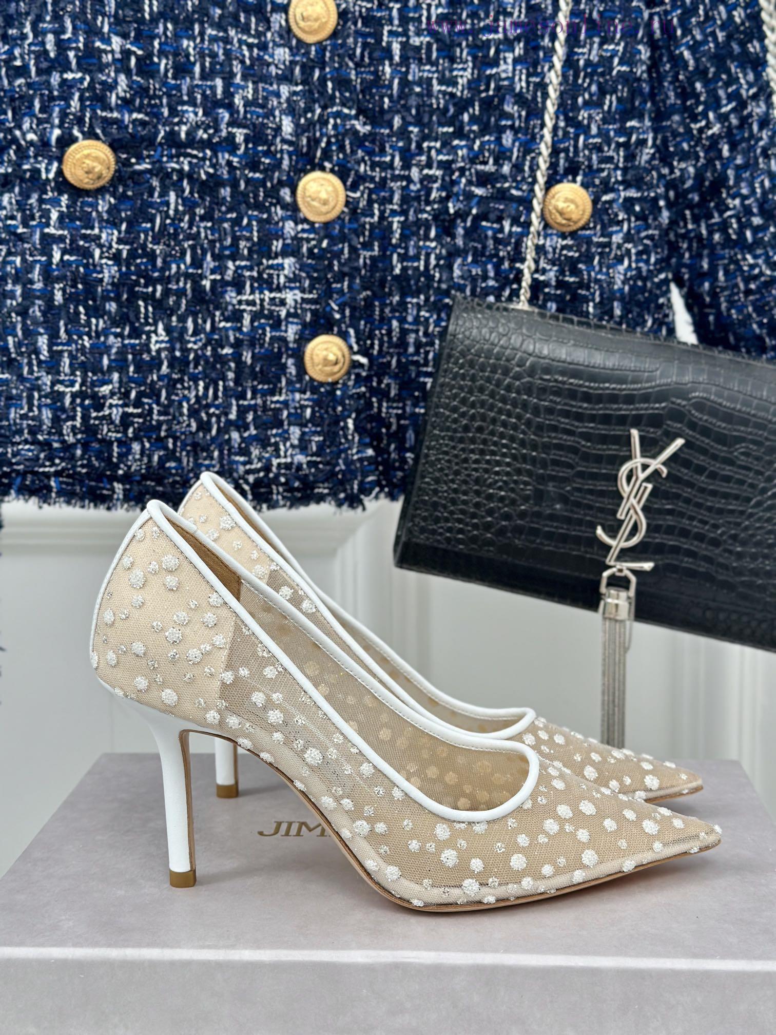 Jimmy Choo | Jimmy Zhou Classic LOVE Mesh Series High HeelsJC's shoes are well-known for thehkoq6hse - Image 2