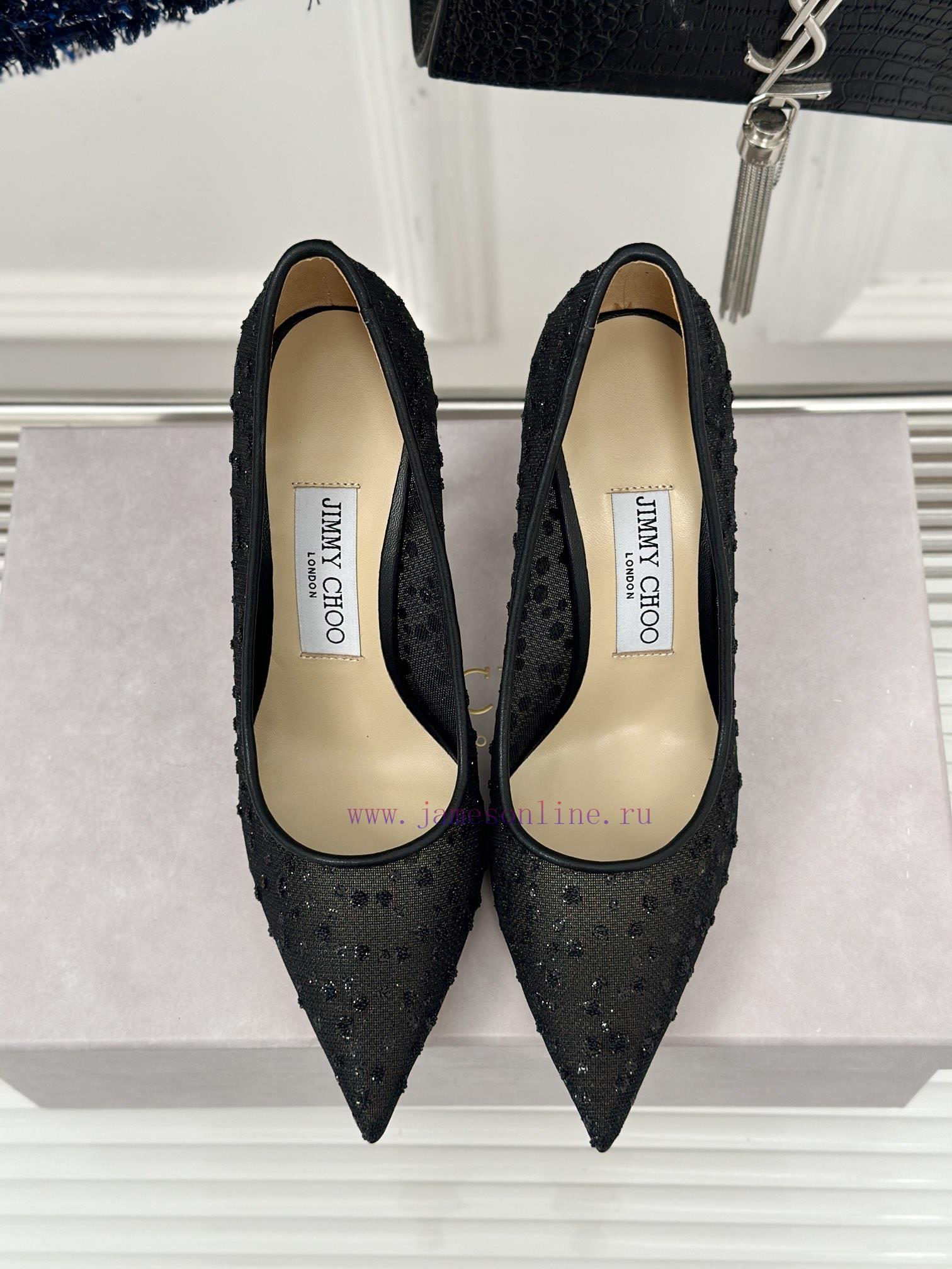 Jimmy Choo | Jimmy Zhou Classic LOVE Mesh Series High HeelsJC's shoes are well-known for thes0cpxtw9 - Image 5