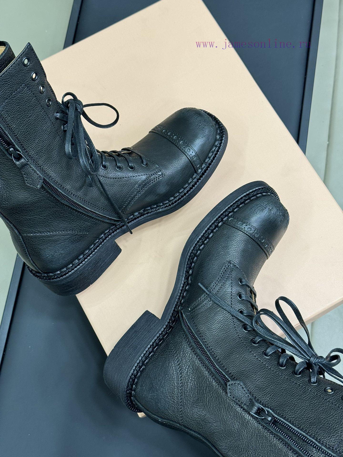 miumiu fw24 new arrival~Miu 24 Autumn/Winter Show Short Boots New ProductClassic motorcycle j44gyo38 - Image 7