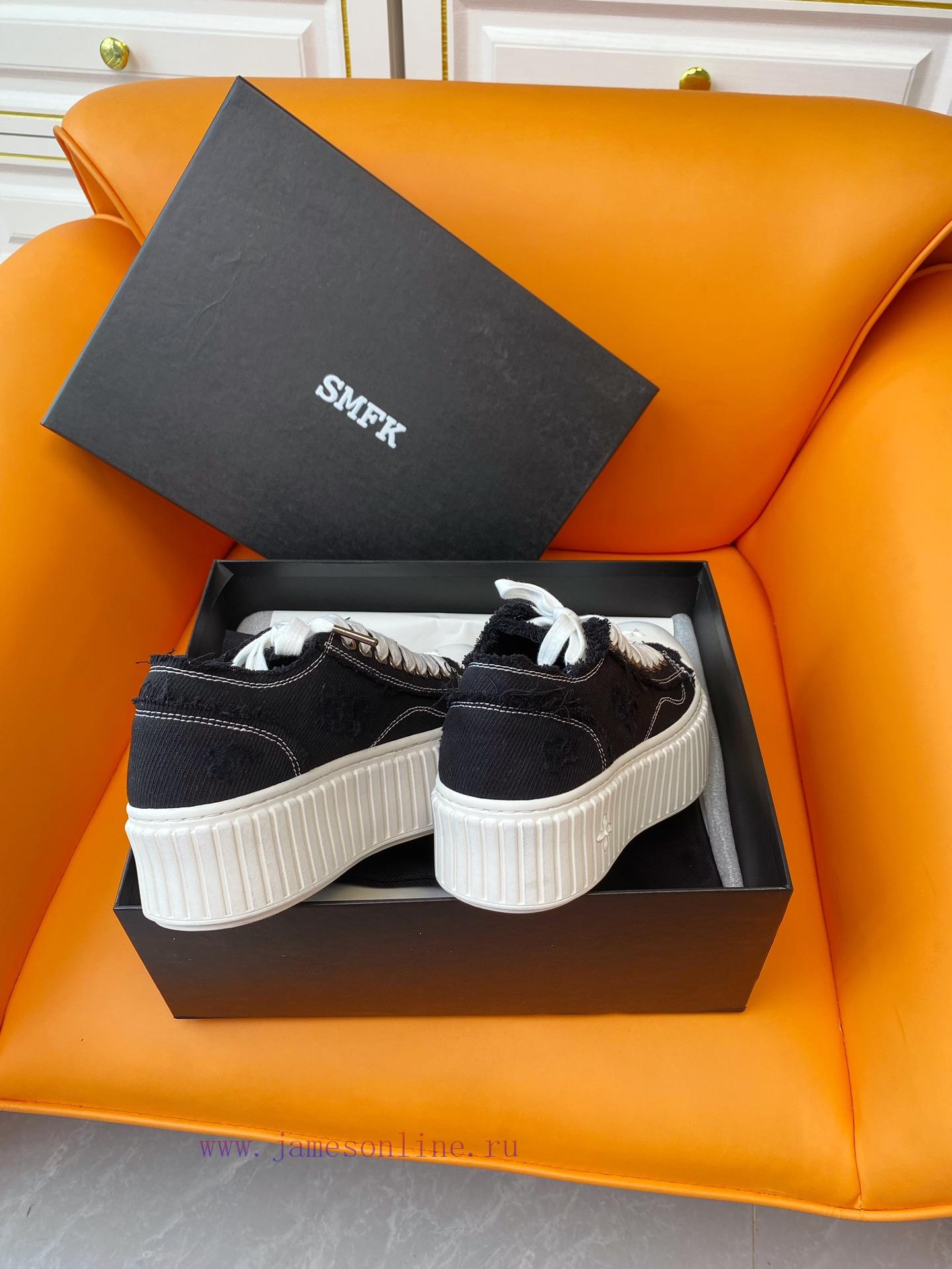 SMFK China-Chic Tide 24ss, the latest popular cross flower big head thick soled derby shoes,n54hkjy4 - Image 10