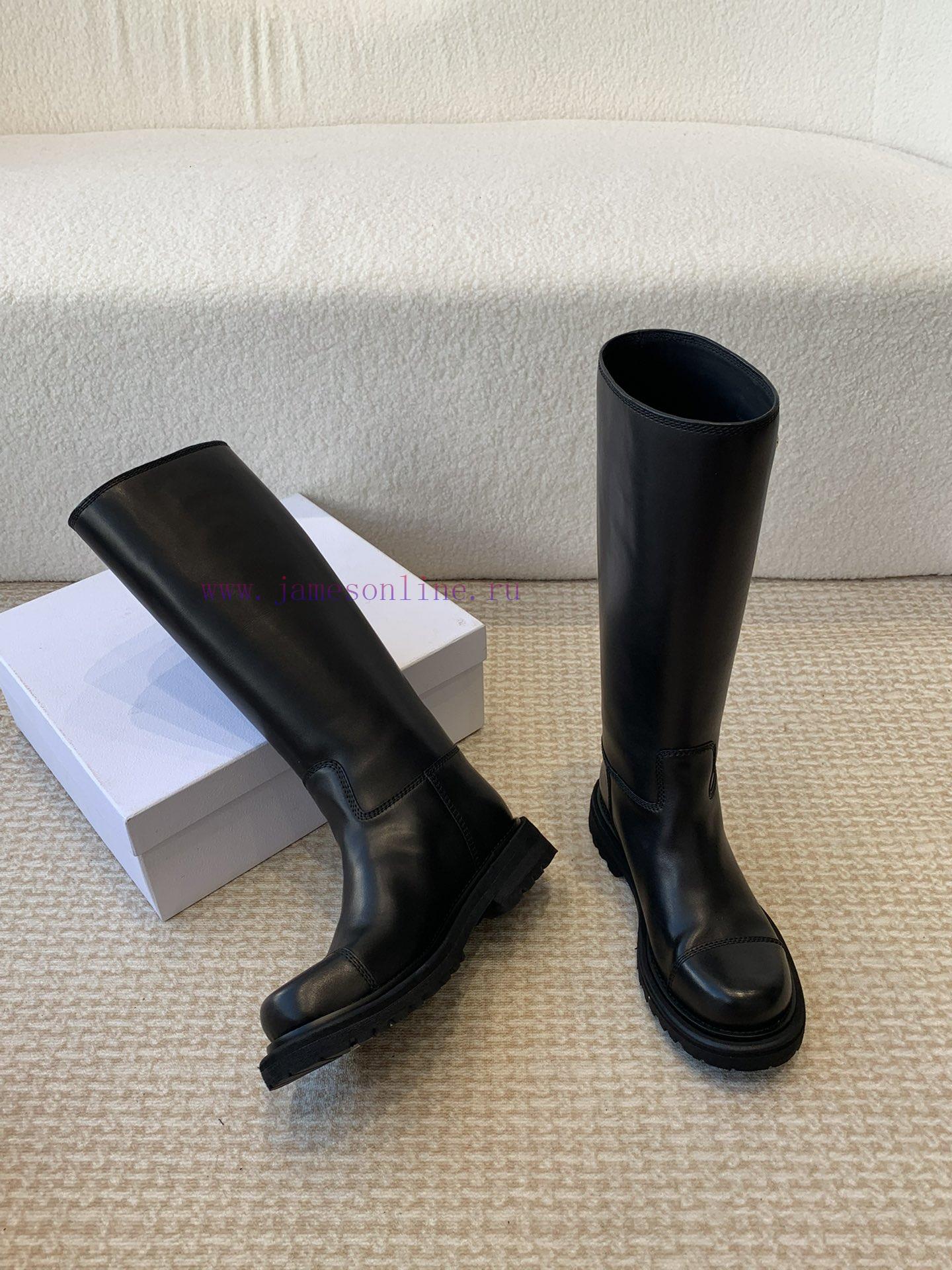 Dior 24ss new autumn and winter retro British style Block new knight boots round toe thick serv8q18u - Image 8
