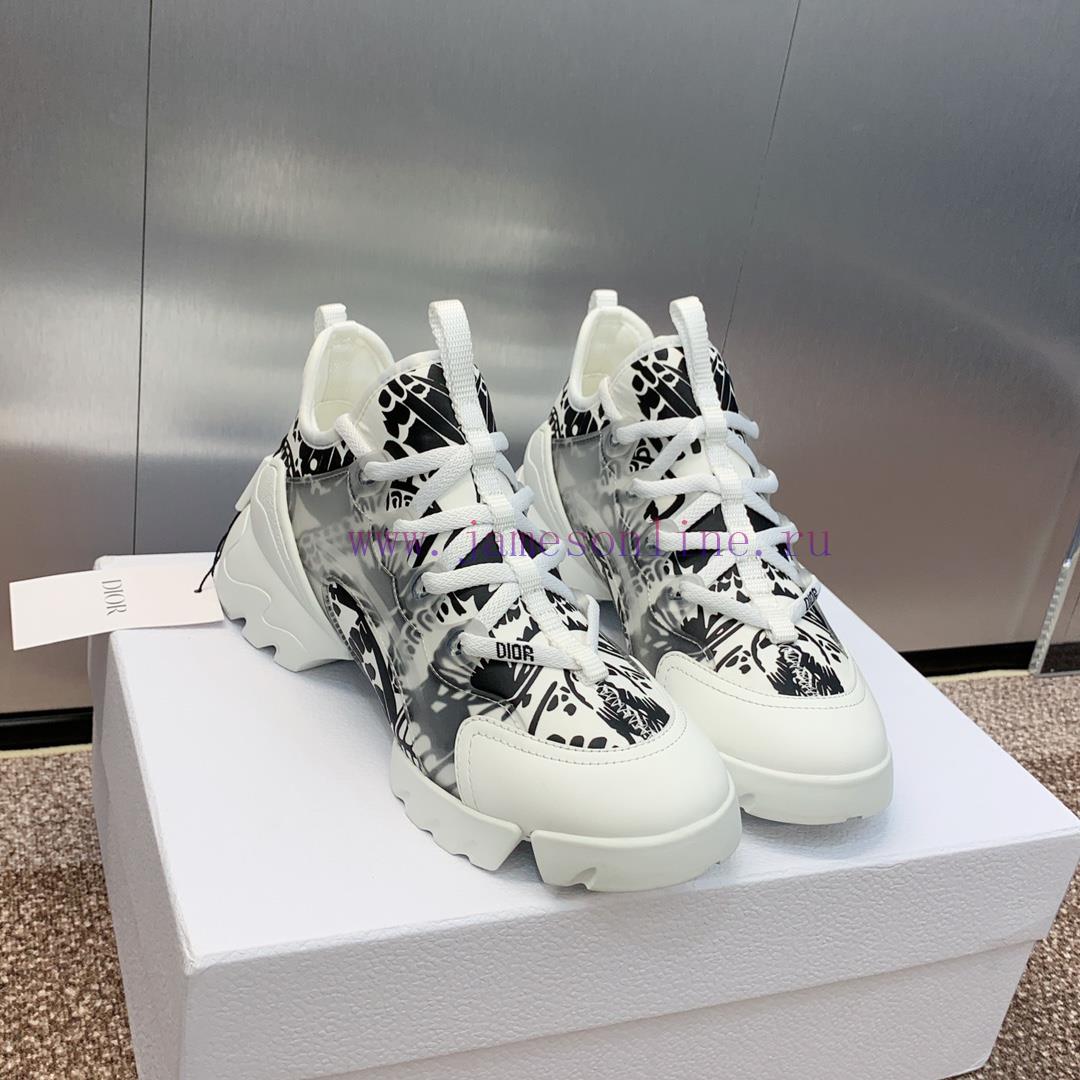 Dior classic thick soled lace up white shoes, Dior spring and summer new color D-CONNECT chll02x1ui3 - Image 3