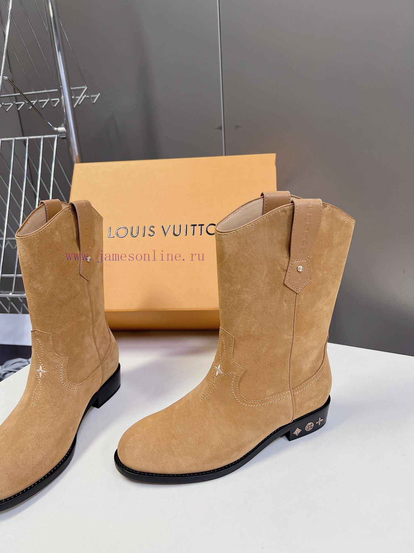 Louis Vuitton LV Donkey Home Autumn/Winter Fashion Show New Western Cowboy Boots This boot i06dqszag - Image 4