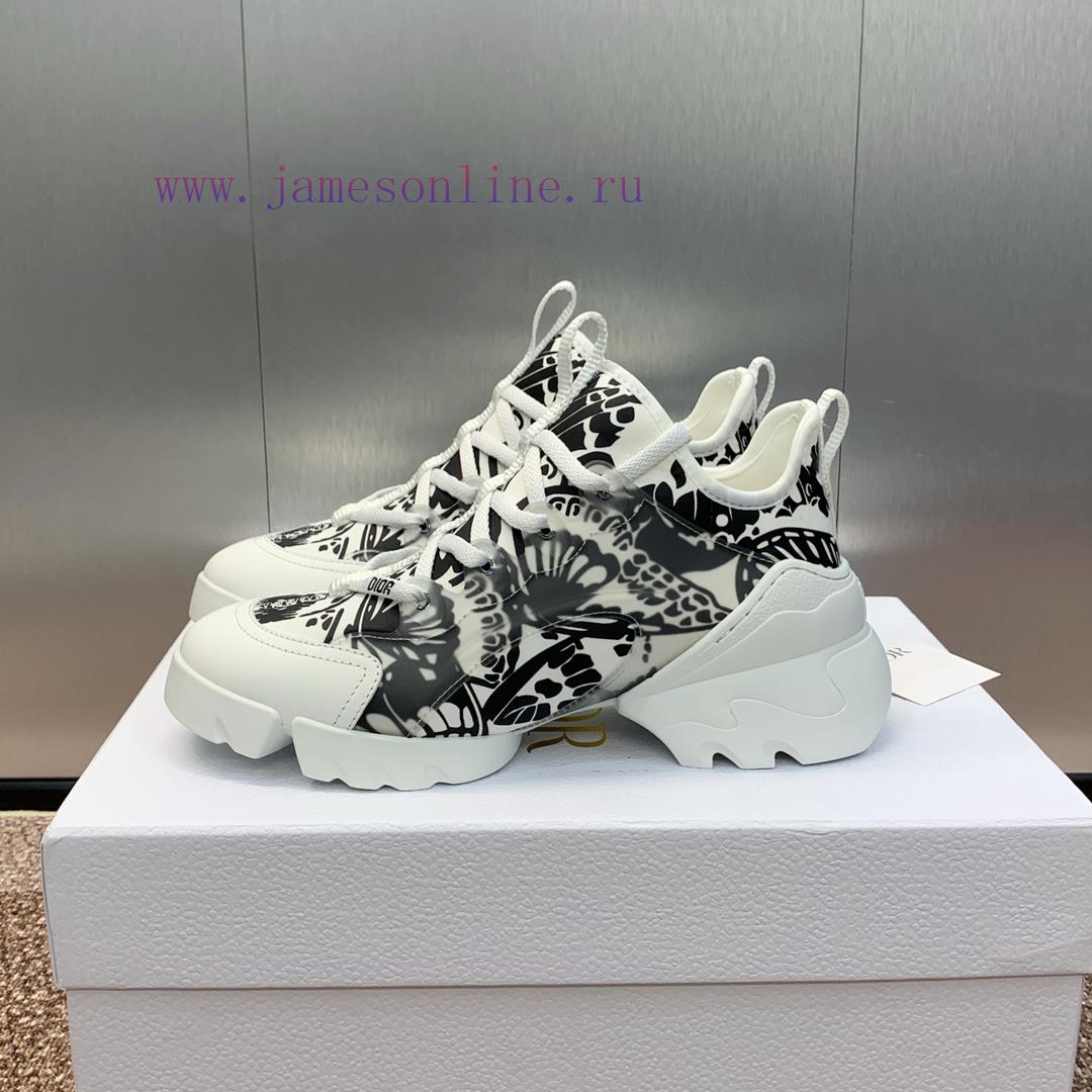 Dior classic thick soled lace up white shoes, Dior spring and summer new color D-CONNECT chll02x1ui3 - Image 6
