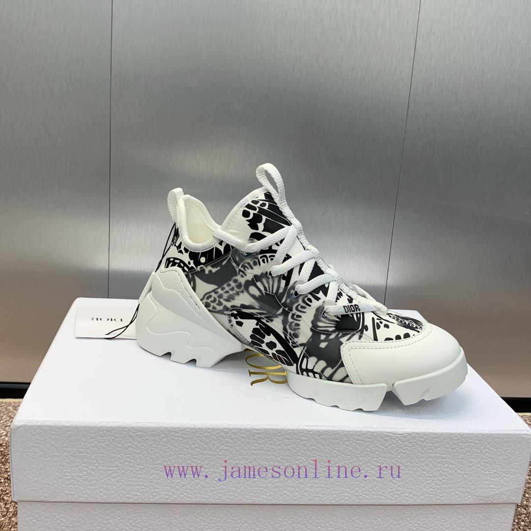 Dior classic thick soled lace up white shoes, Dior spring and summer new color D-CONNECT chll02x1ui3 - Image 7