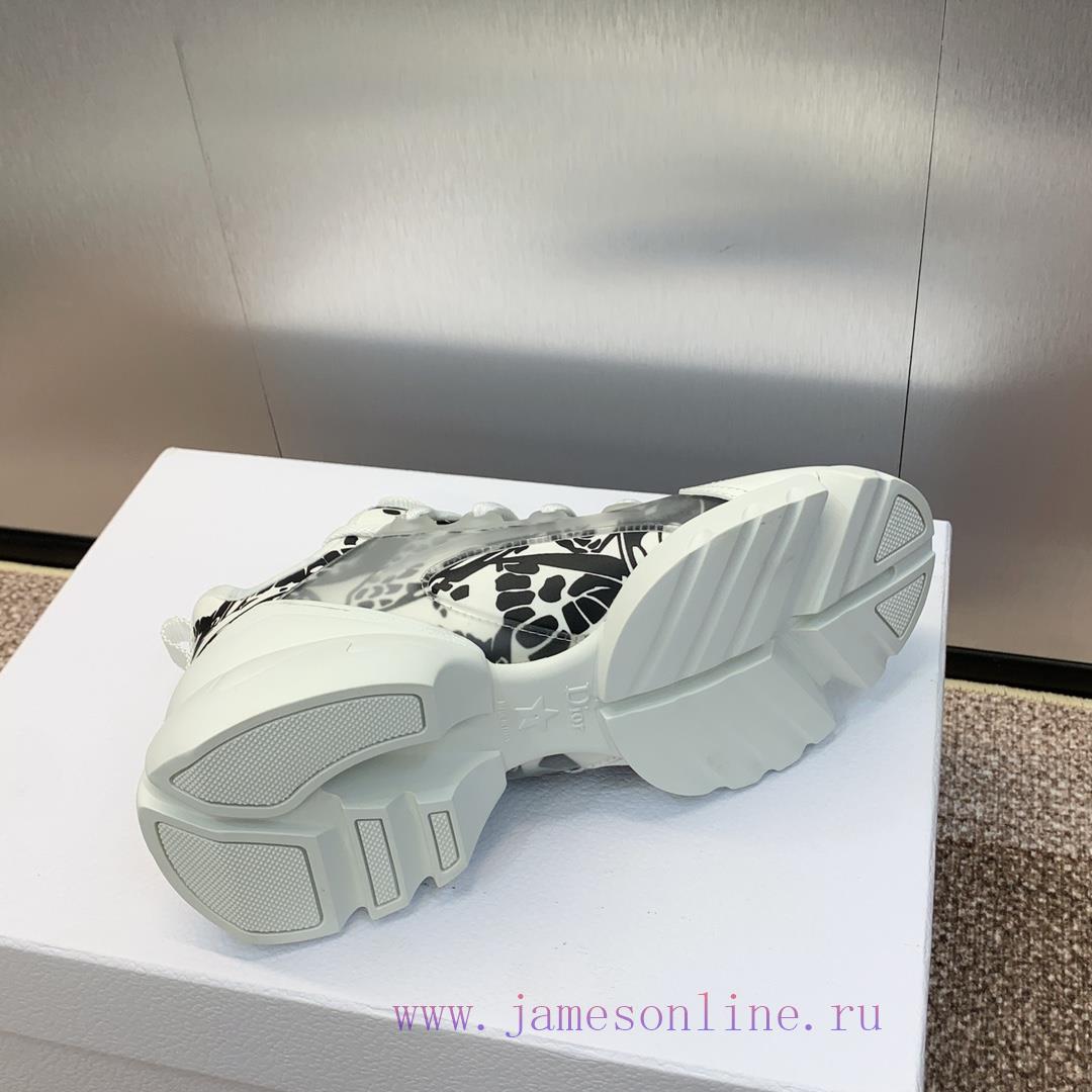 Dior classic thick soled lace up white shoes, Dior spring and summer new color D-CONNECT chll02x1ui3 - Image 10